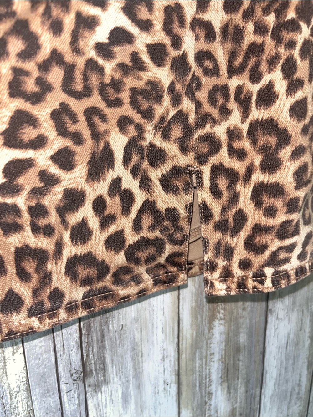 NWT American Eagle Leopard Print Skort Size 8 Mini Stretch Animal Print - Picture 3 of 7